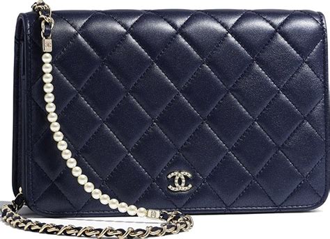 chanel pearl and lace wallet on chain|chanel wallet on chain cost.